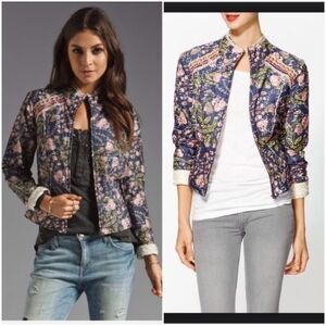 FREE PEOPLE Meadow Quilted Floral Cropped Jacket, Size XS